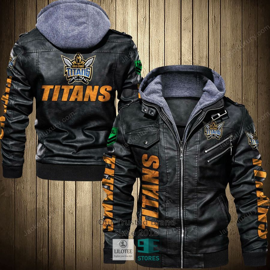 Gold Coast Titans Leather Jacket 4