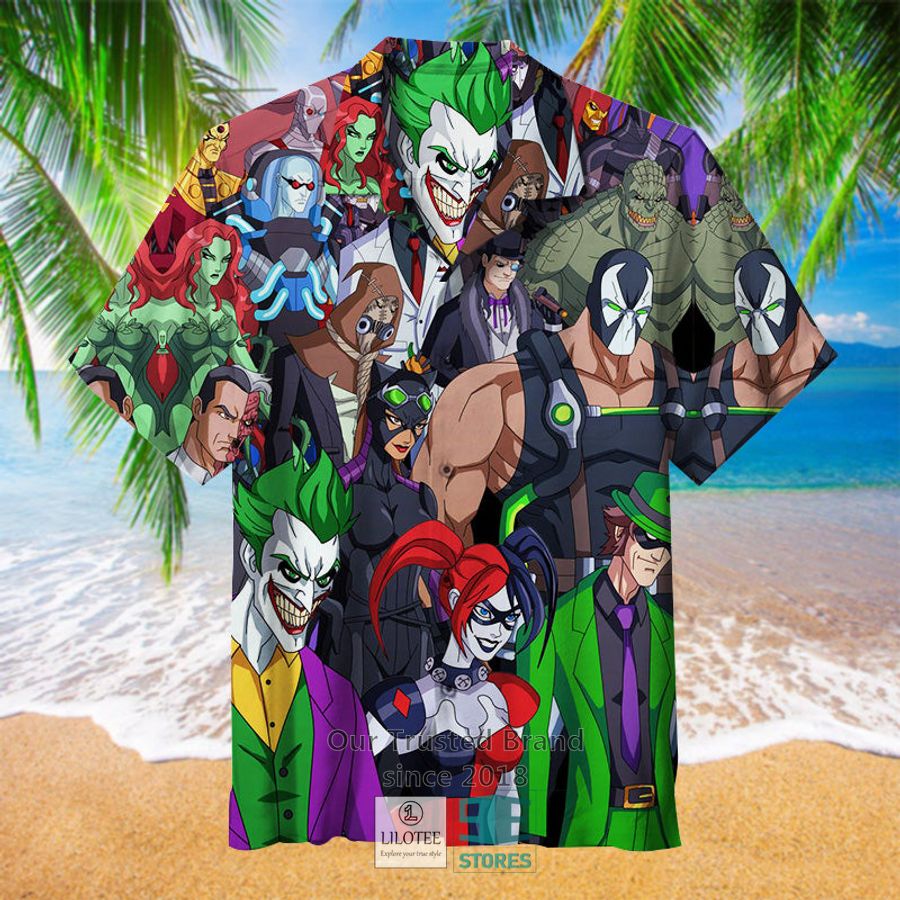 Gotham Villains Art Hawaiian Shirt 2