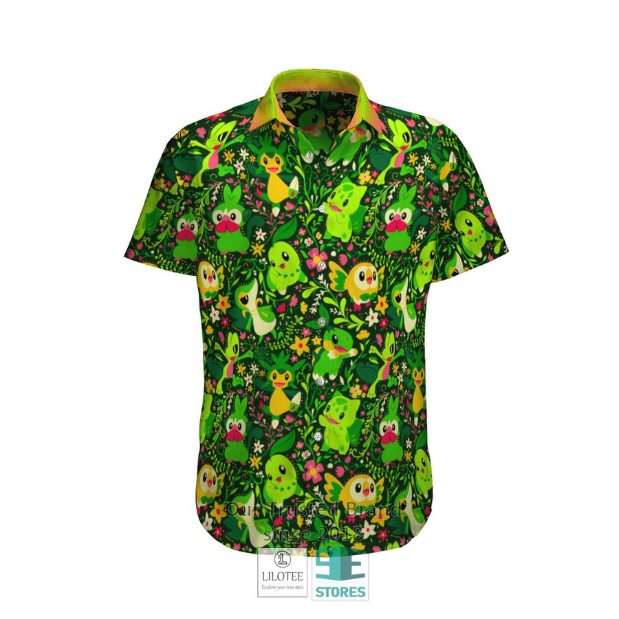 Grass Pokemon Hawaiian Shirt, Short 12