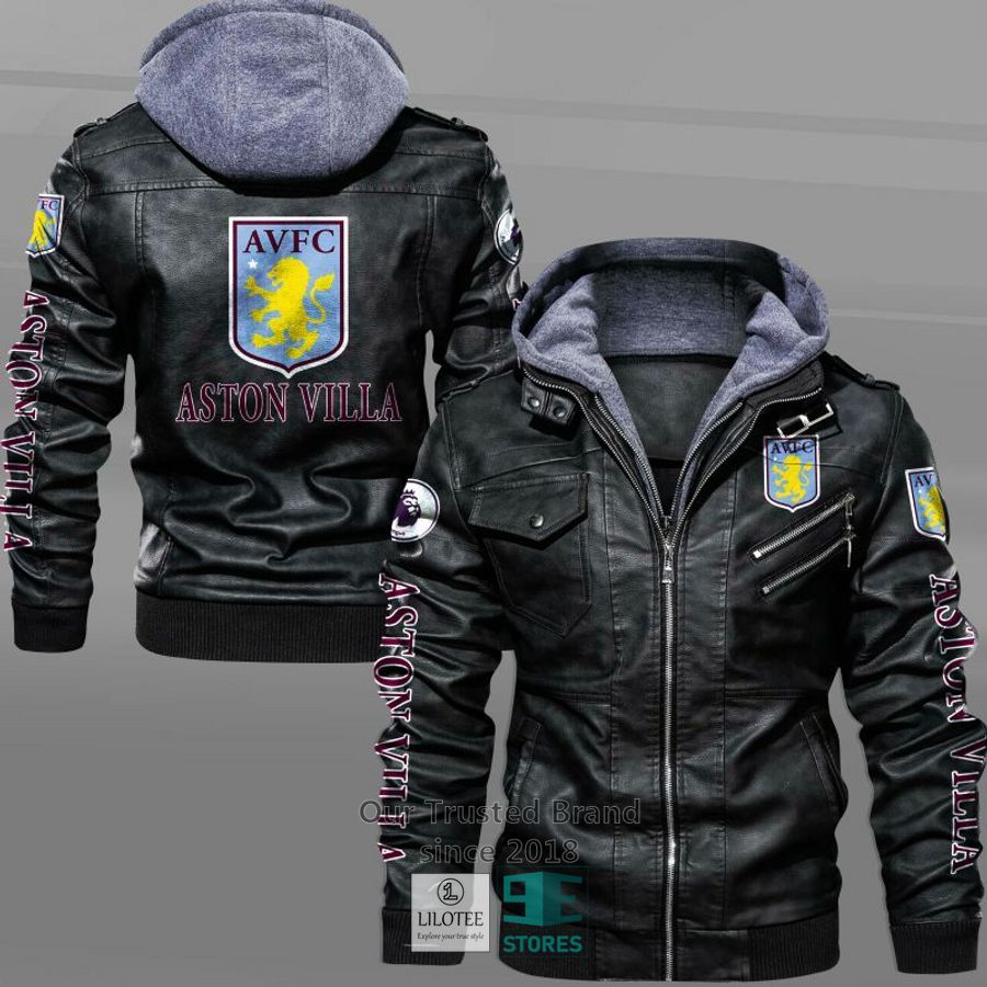 Aston Villa F.C Leather Jacket 5