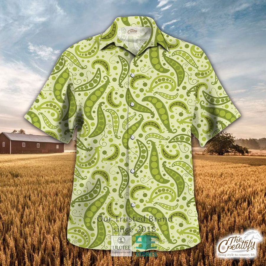 Green Peas Pattern Hawaiian Shirt 9