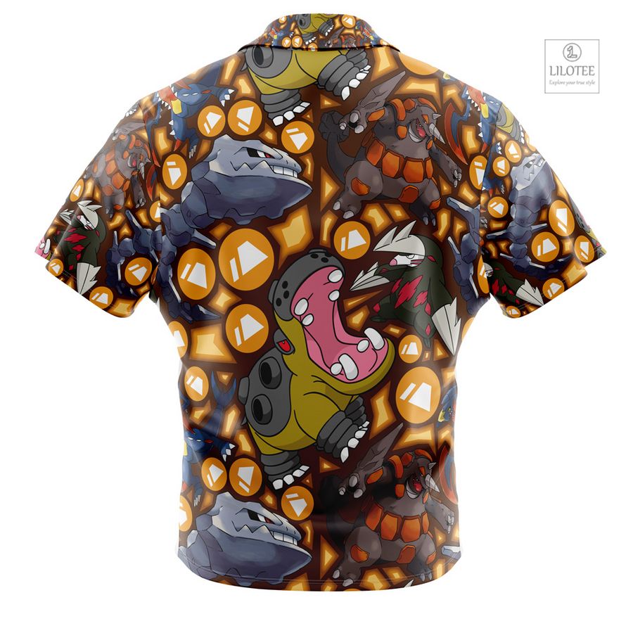 Ground Type Pokemon Short Sleeve Hawaiian Shirt 3
