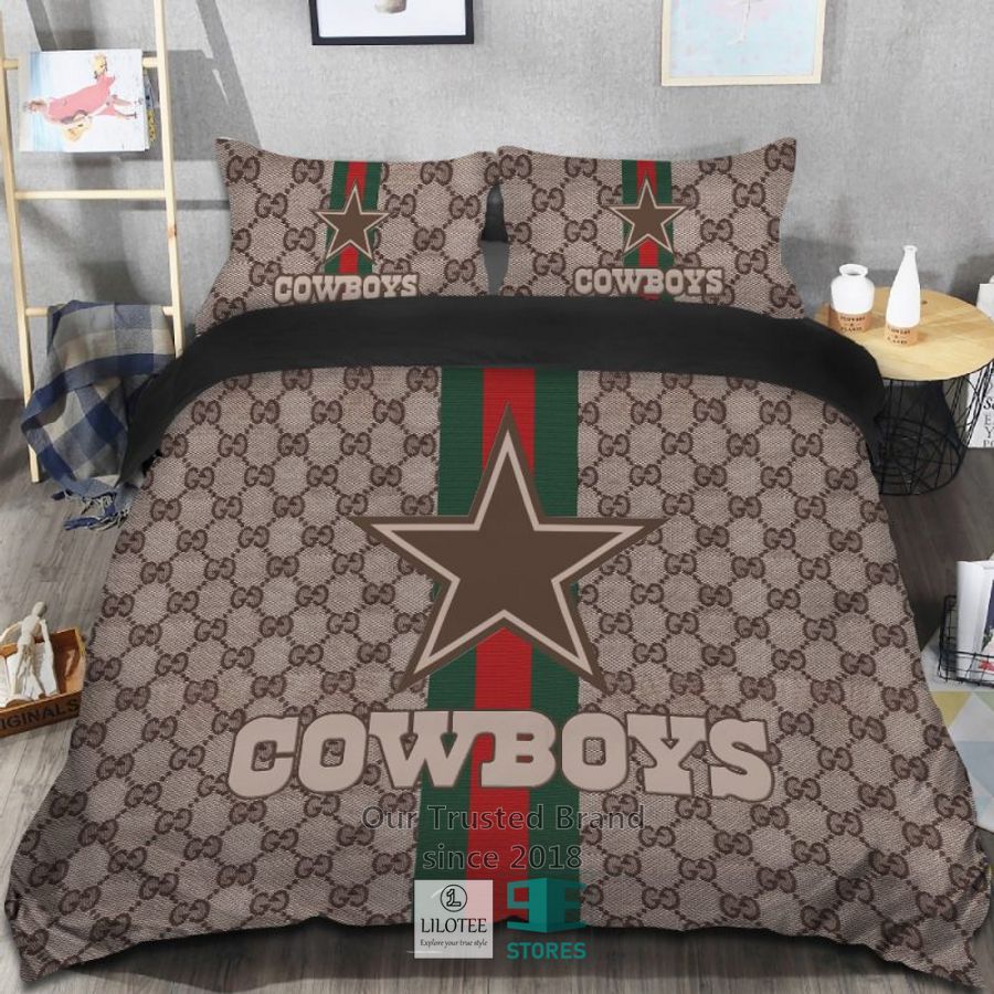 Gucci Dallas Cowboys Bedding Set 6