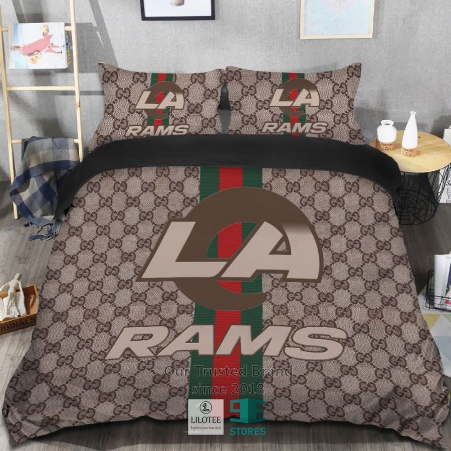 Gucci Los Angeles Rams Bedding Set 7