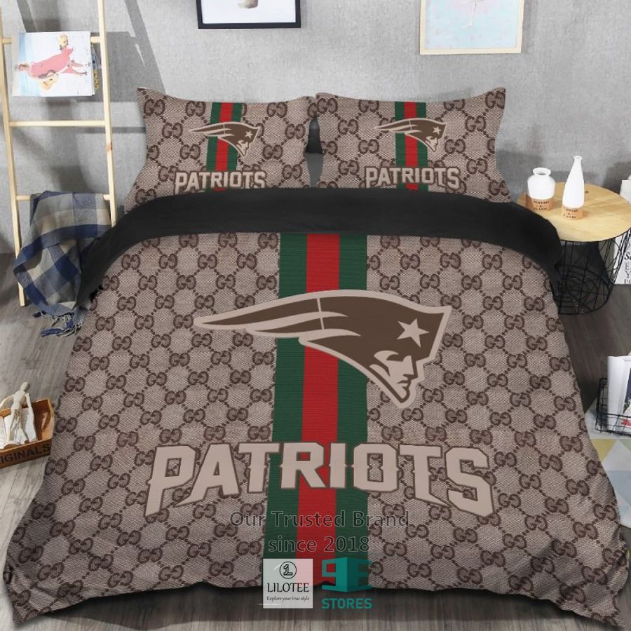 Gucci New England Patriots Bedding Set 6