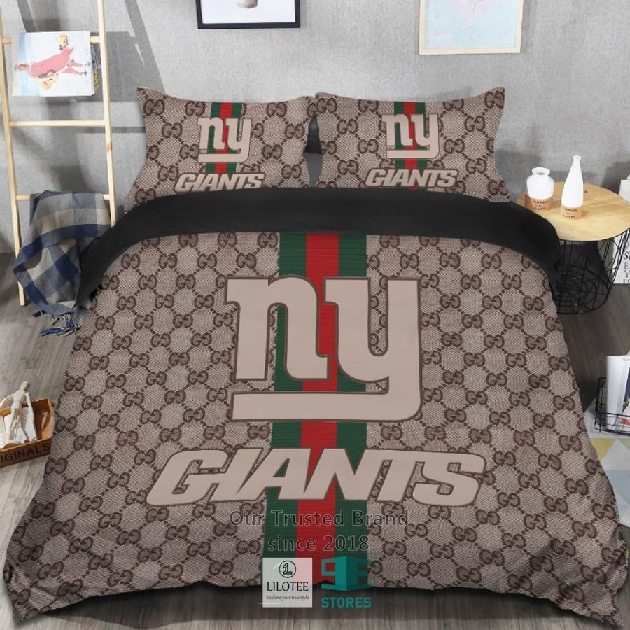 Gucci New York Giants Bedding Set 6