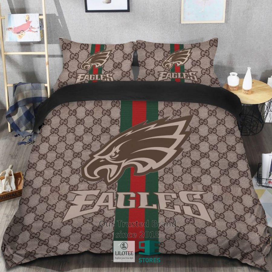Gucci Philadelphia Eagles Bedding Set 7