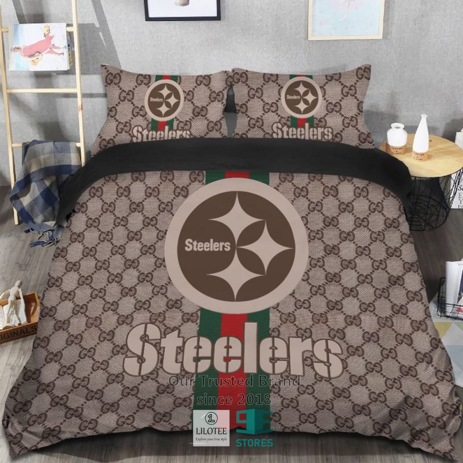 Gucci Pittsburgh Steelers Bedding Set 7