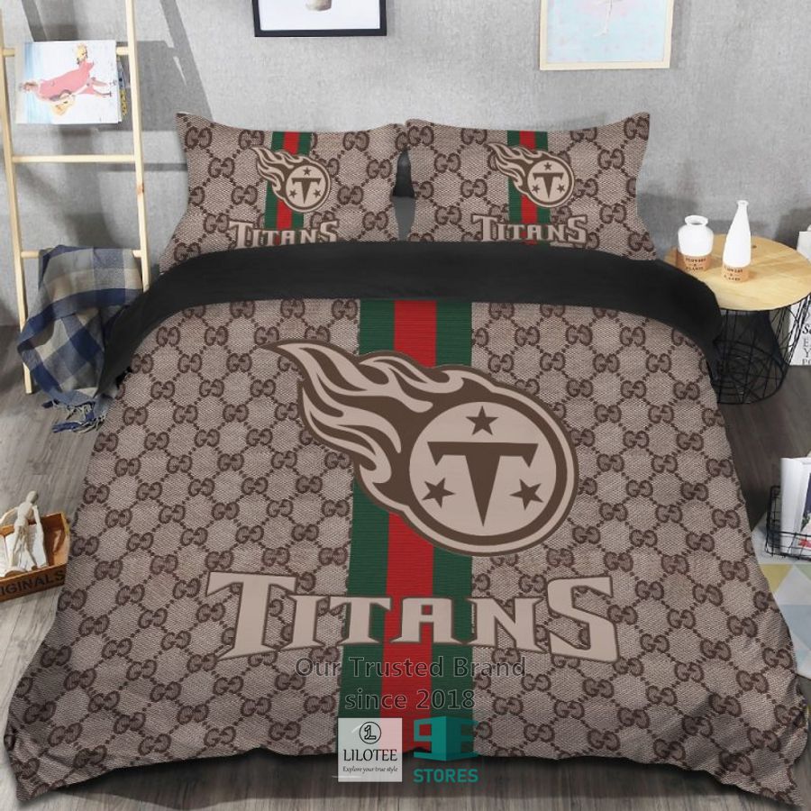 Gucci Tennessee Titans Bedding Set 7