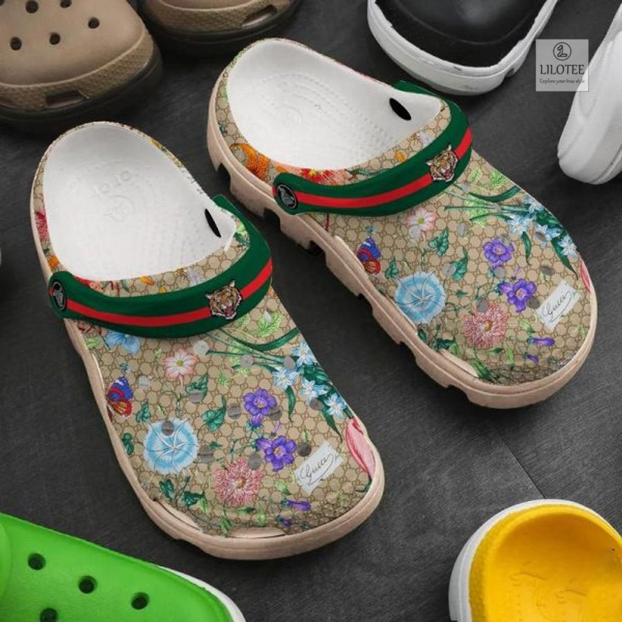 Gucci Tiger Flower Crocband Shoes 3