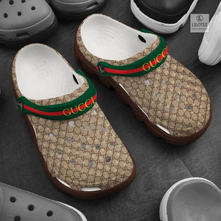 Gucci Yellow Red Green line Crocband Shoes 2
