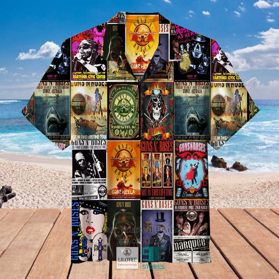 Guns N' Roses band Covers Hawaiian Shirt 3