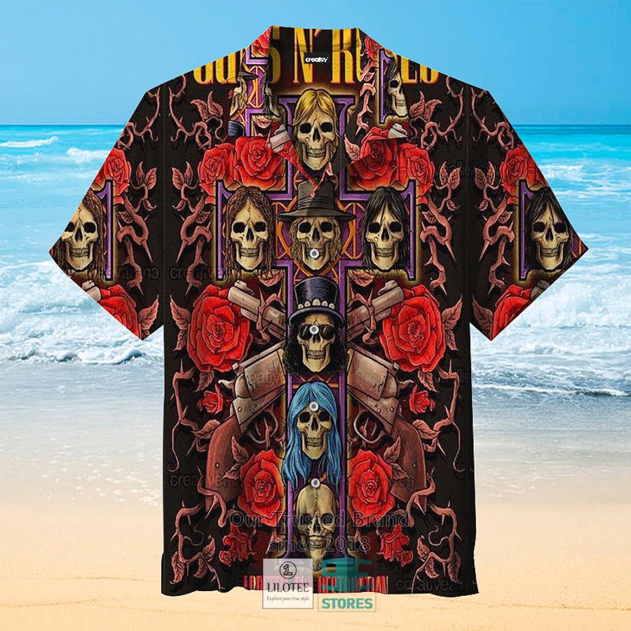 Guns N' Roses Casual Hawaiian Shirt 5