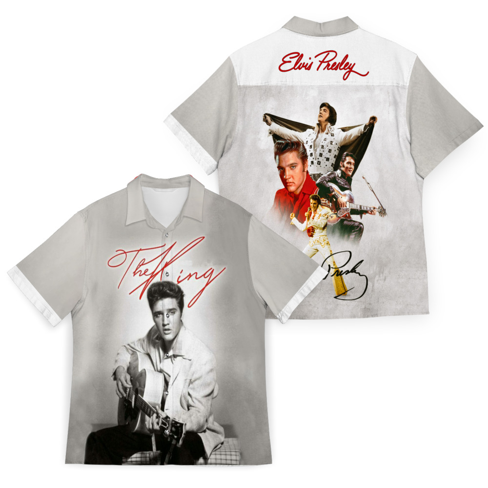 The King Elvis Presley Casual Hawaiian Shirt 7