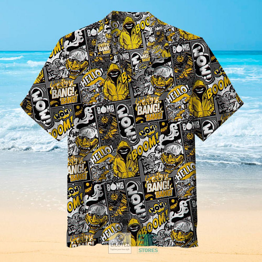 Hello Boom Wow Bang Hawaiian Shirt 5