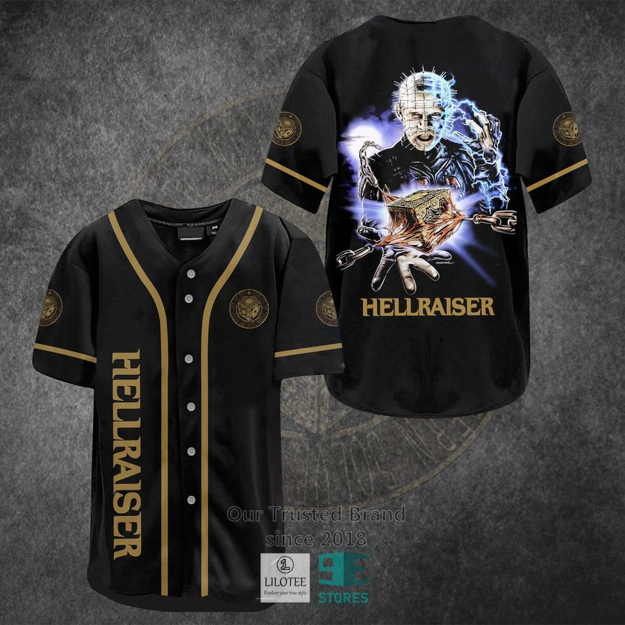 Hellraiser Horror Movie Black Baseball Jersey 7