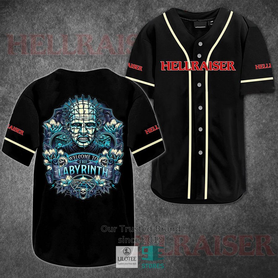 Hellraiser Welcome to the Labyrinth Horror Movie Baseball Jersey 2
