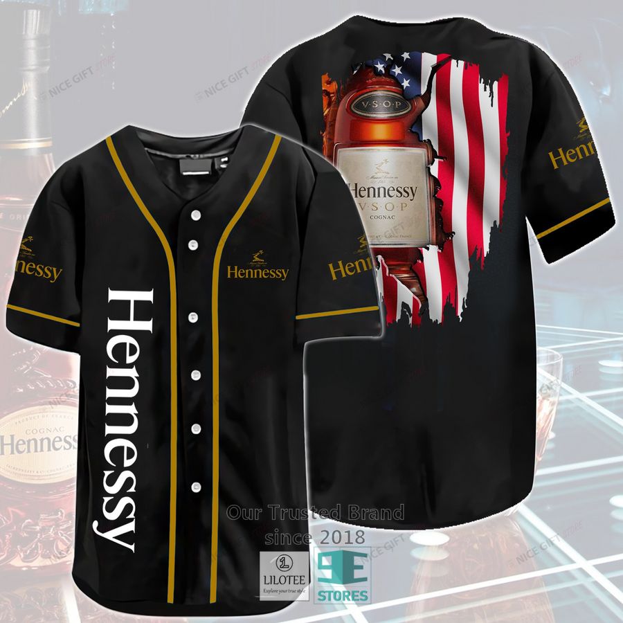 Hennessy US Flag Baseball Jersey 2