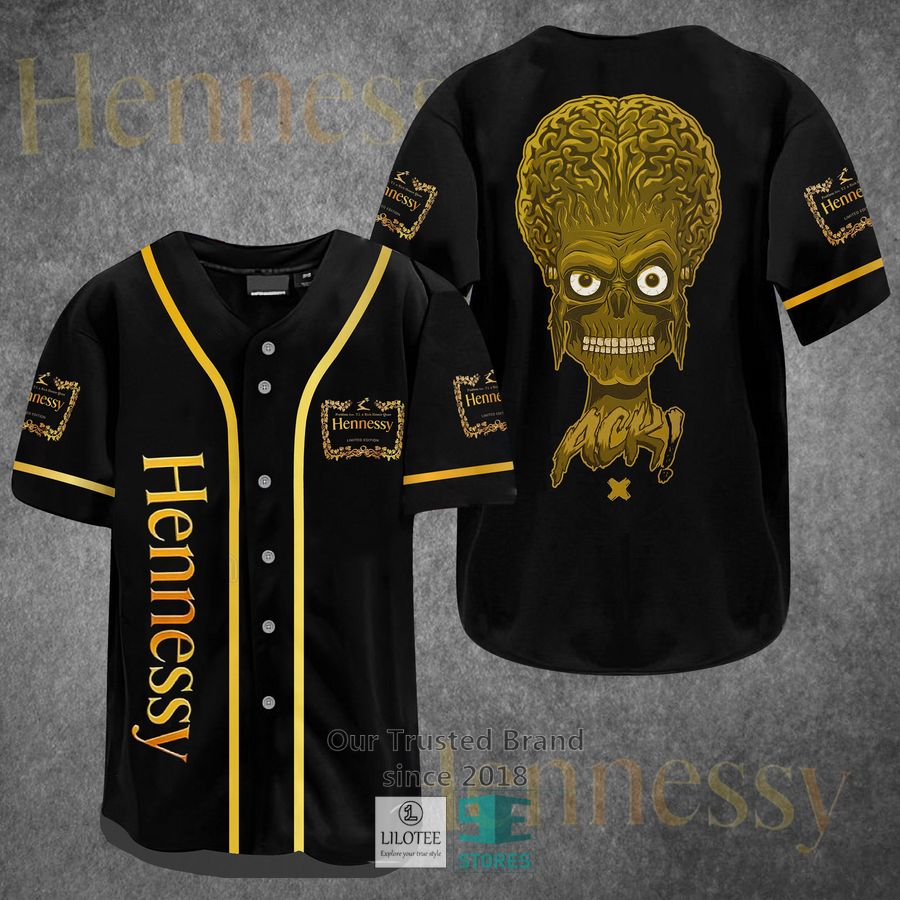 Hennessy x Mars Attacks Horror Movie Baseball Jersey 3