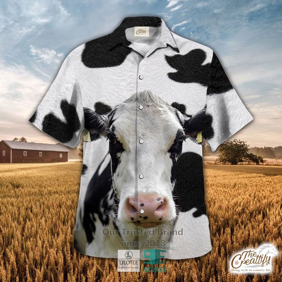 Holstein friesian Cattle 3D Hawaiian Shirt 8