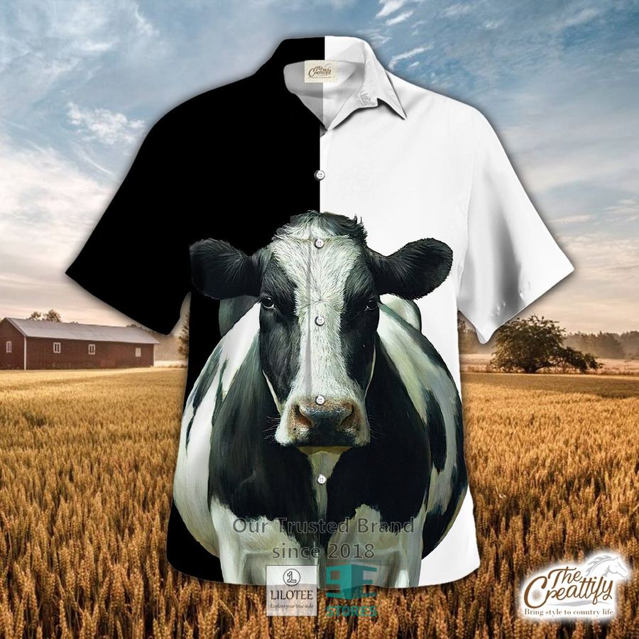 Holstein friesian Cattle Hawaiian Shirt 8