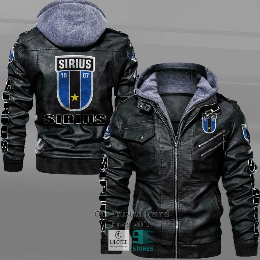 IK Sirius Fotboll Leather Jacket 4