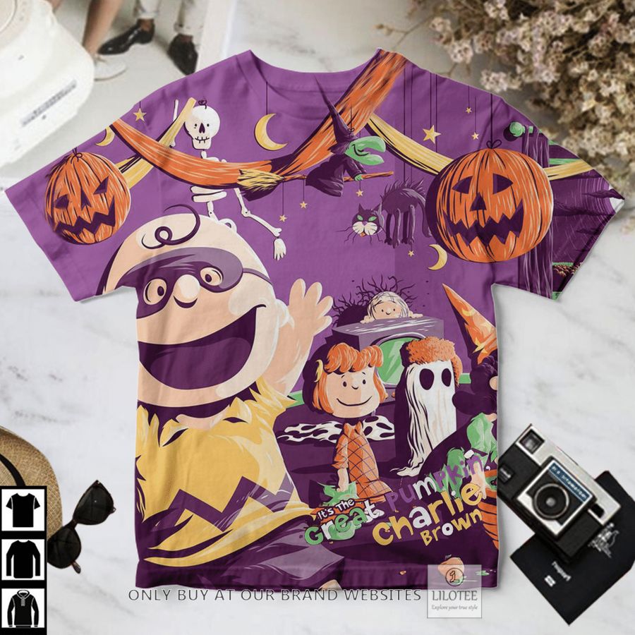 It's the great pumpkin Charlie Brown purple T-Shirt 3
