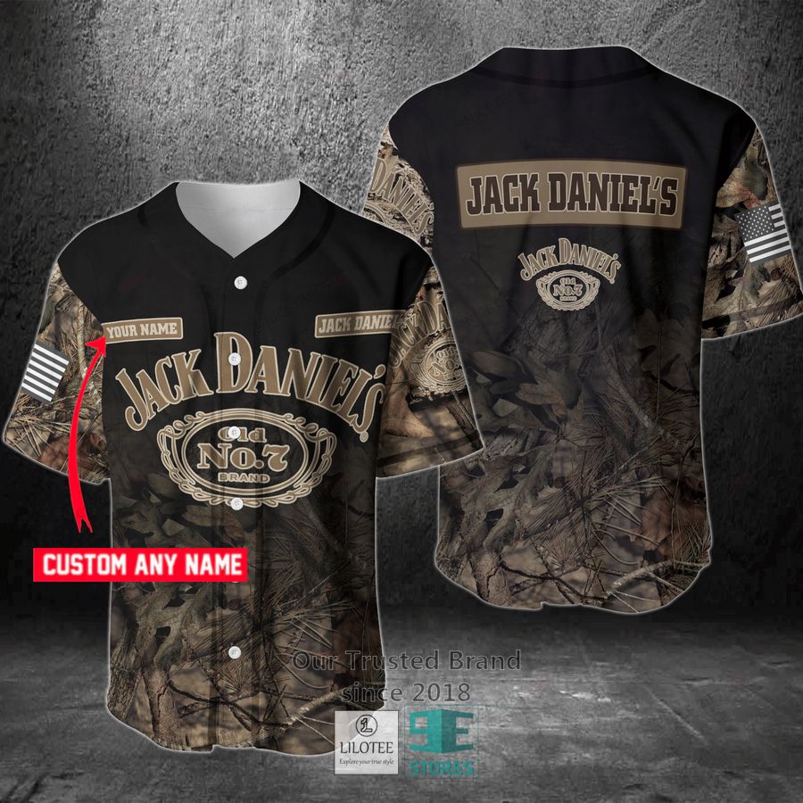 Jack Daniel S Your Name Hunting Baseball Jersey 2