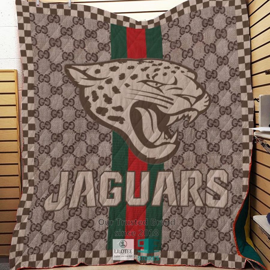 Jacksonville Jaguars Gucci NFL Quilt 7