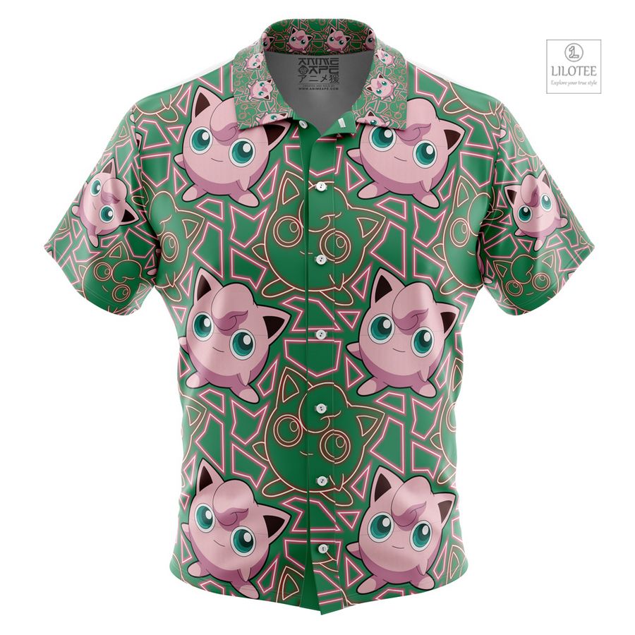 Jigglypuff Pokemon Short Sleeve Hawaiian Shirt 8