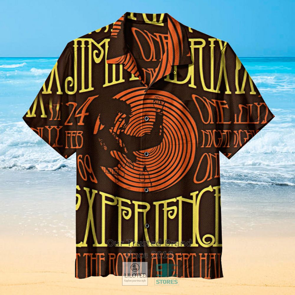 Jimi Hendrix Poster Concert Hawaiian Shirt 5