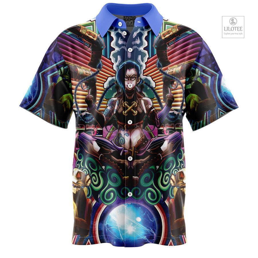 Jinx Arcane League of Legends Short Sleeve Hawaiian Shirt 6