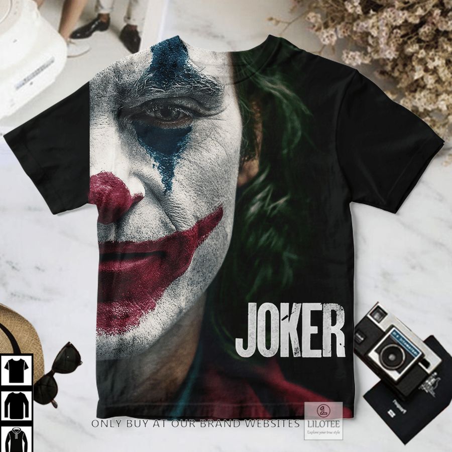 Joker half make up face T-Shirt 2