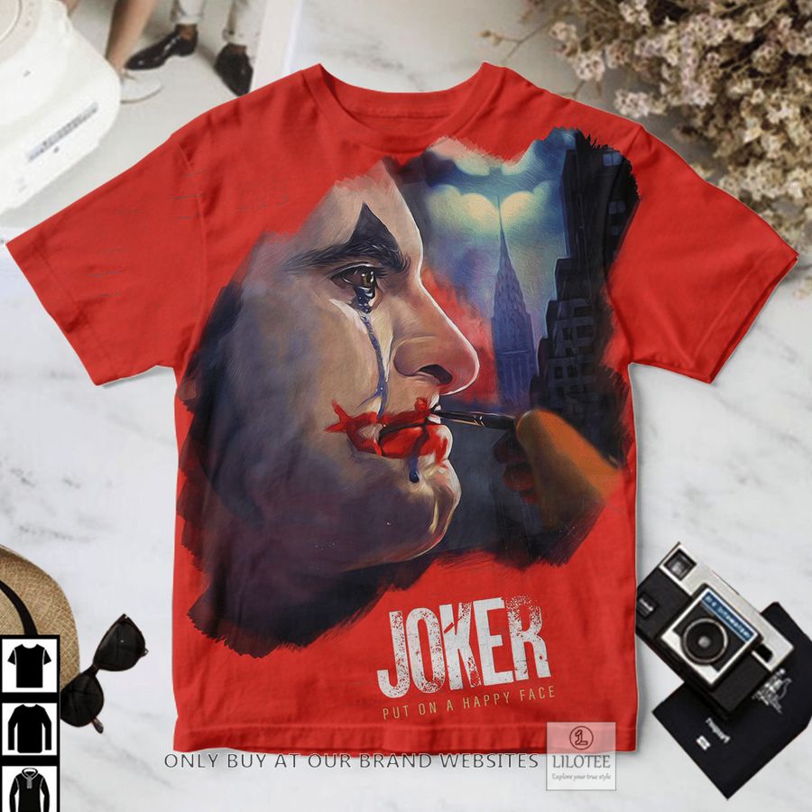 Joker Put on a happy face sad vibe T-Shirt 3