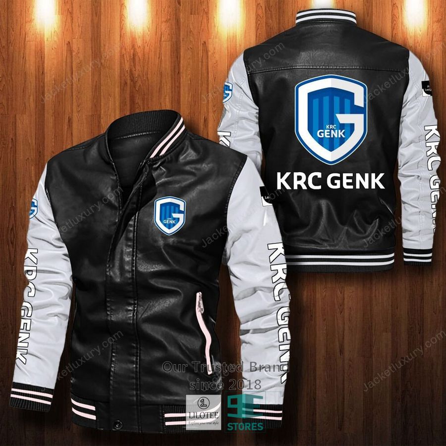 K.R.C. Genk Bomber Leather Jacket 13