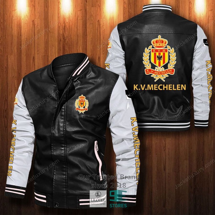 K.V. Mechelen Bomber Leather Jacket 13