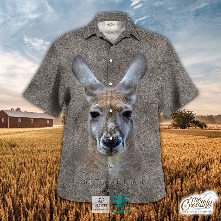 Kangaroo Cattle Hawaiian Shirt 8