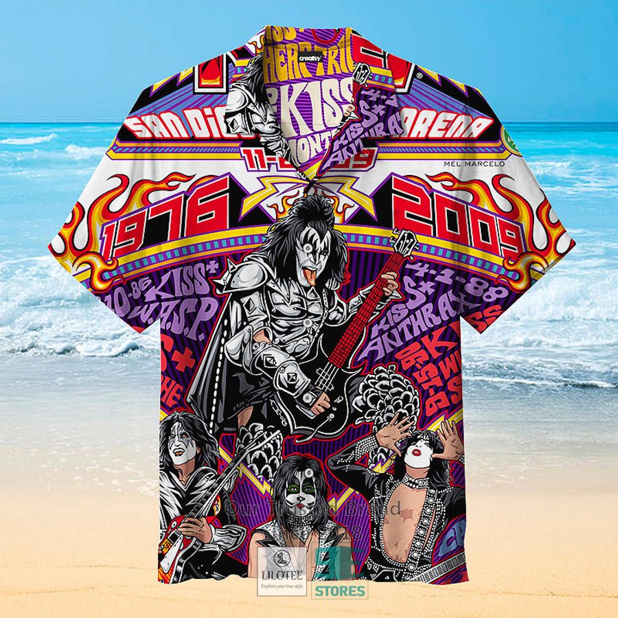 KISS band comic art Hawaiian Shirt 4