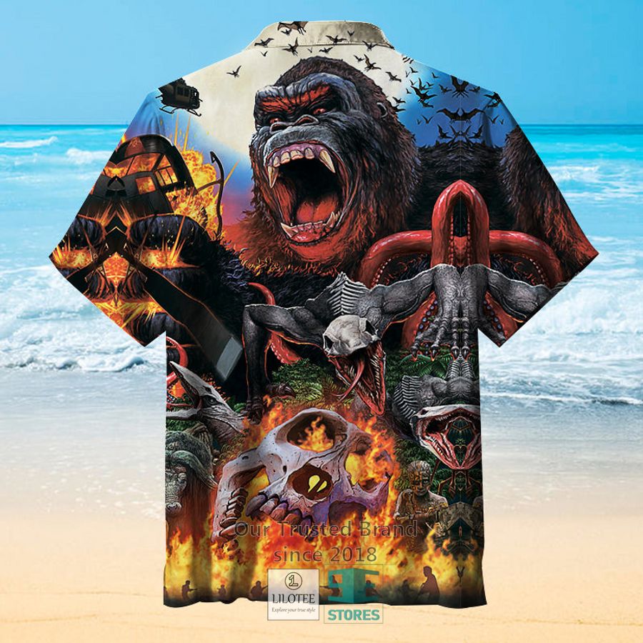 Alternative view of Kong Skull Island Hawaiian Shirt