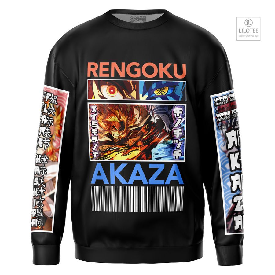 Kyojuro Rengoku vs Akaza Demon Slayer Streetwear Sweatshirt 13