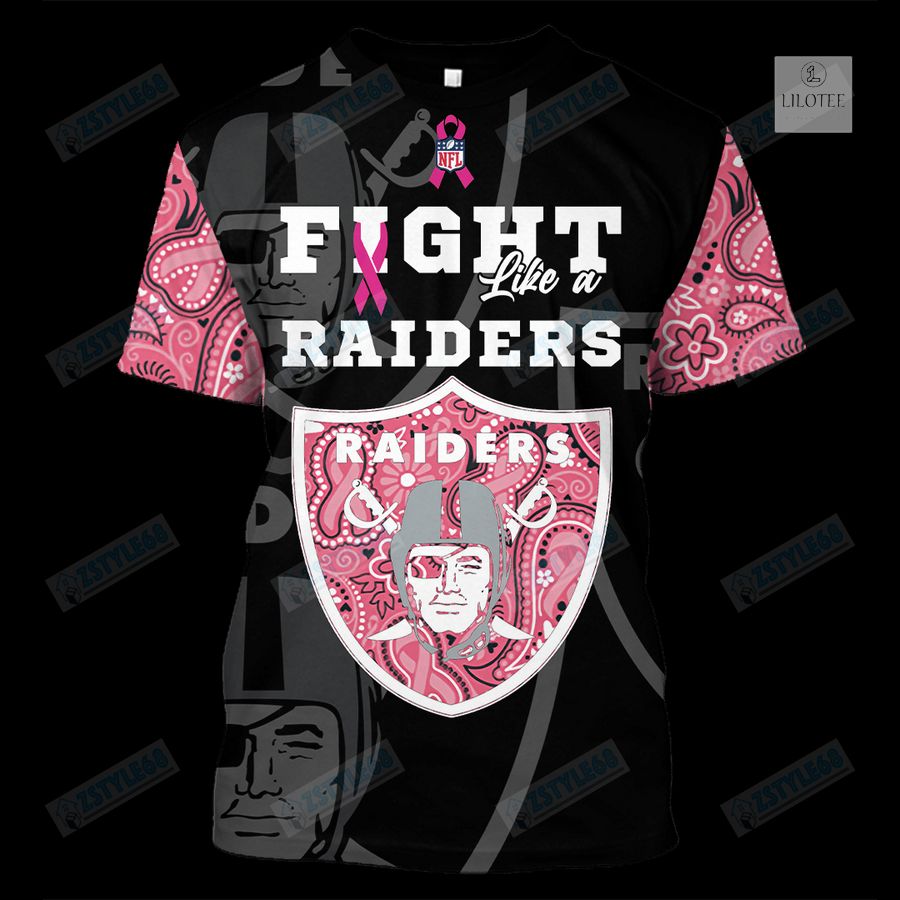 Las Vegas Raiders Breast Cancer Awareness 3D Hoodie, Shirt 19