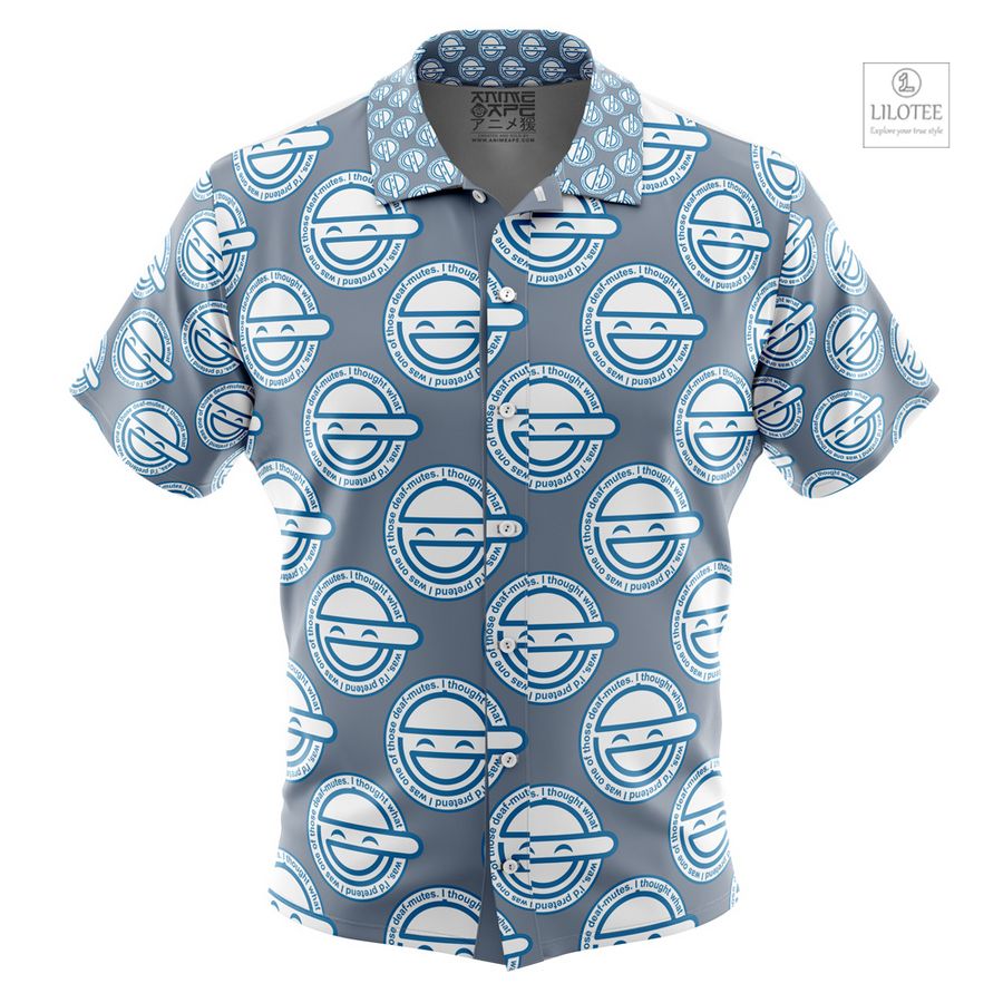 Laughing Man Ghost in the Shell Short Sleeve Hawaiian Shirt 6