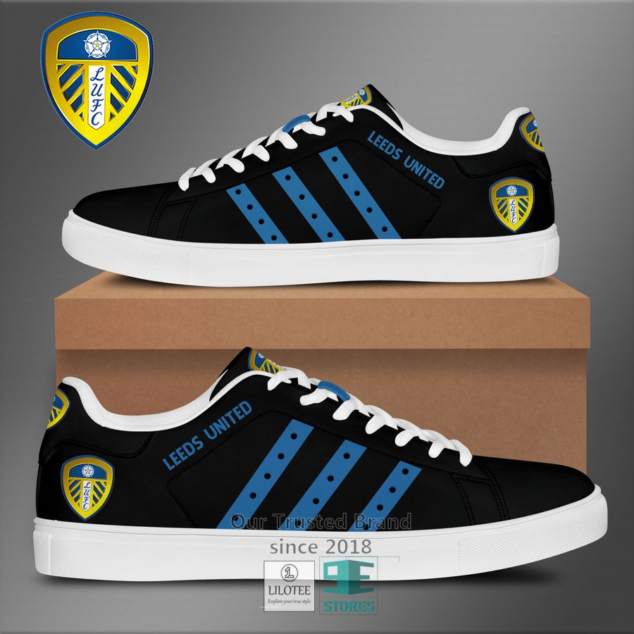 Leed United Black Blue Stan Smith Low Top Shoes 5