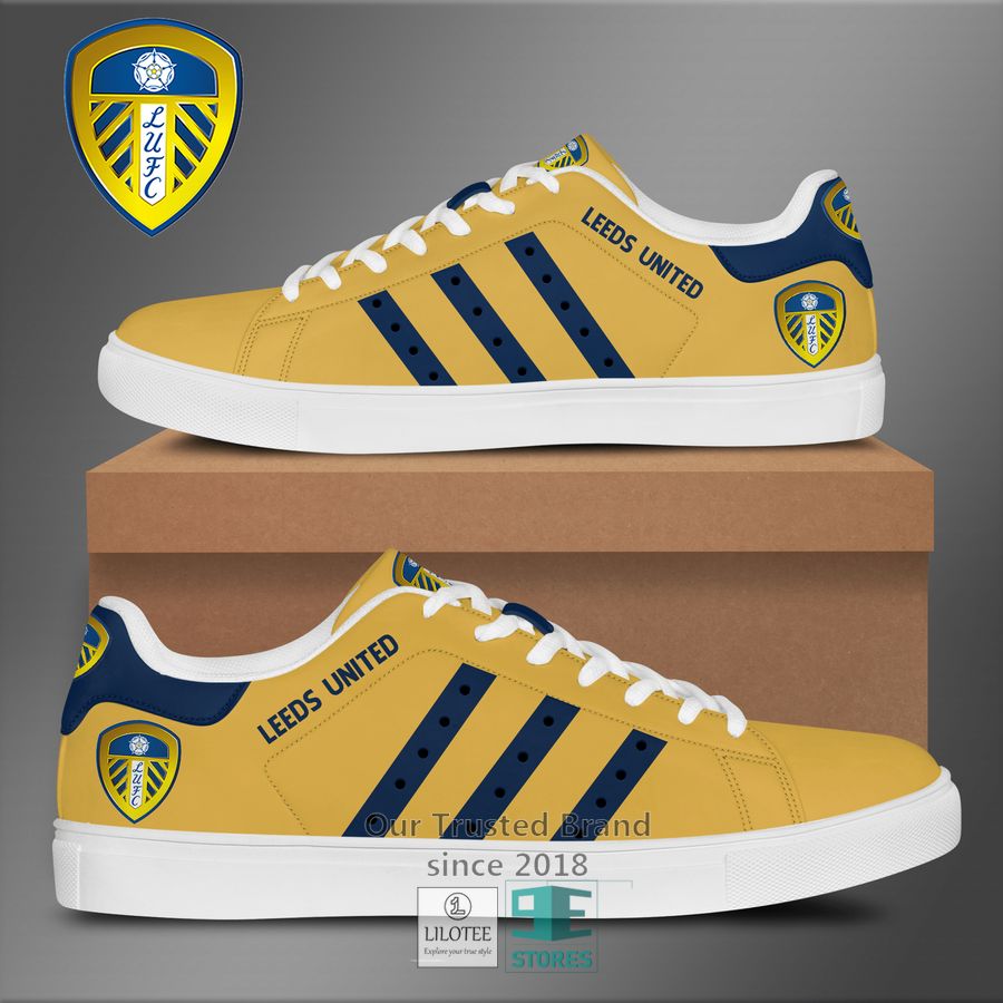 Leed United Yellow Blue Stan Smith Low Top Shoes 4