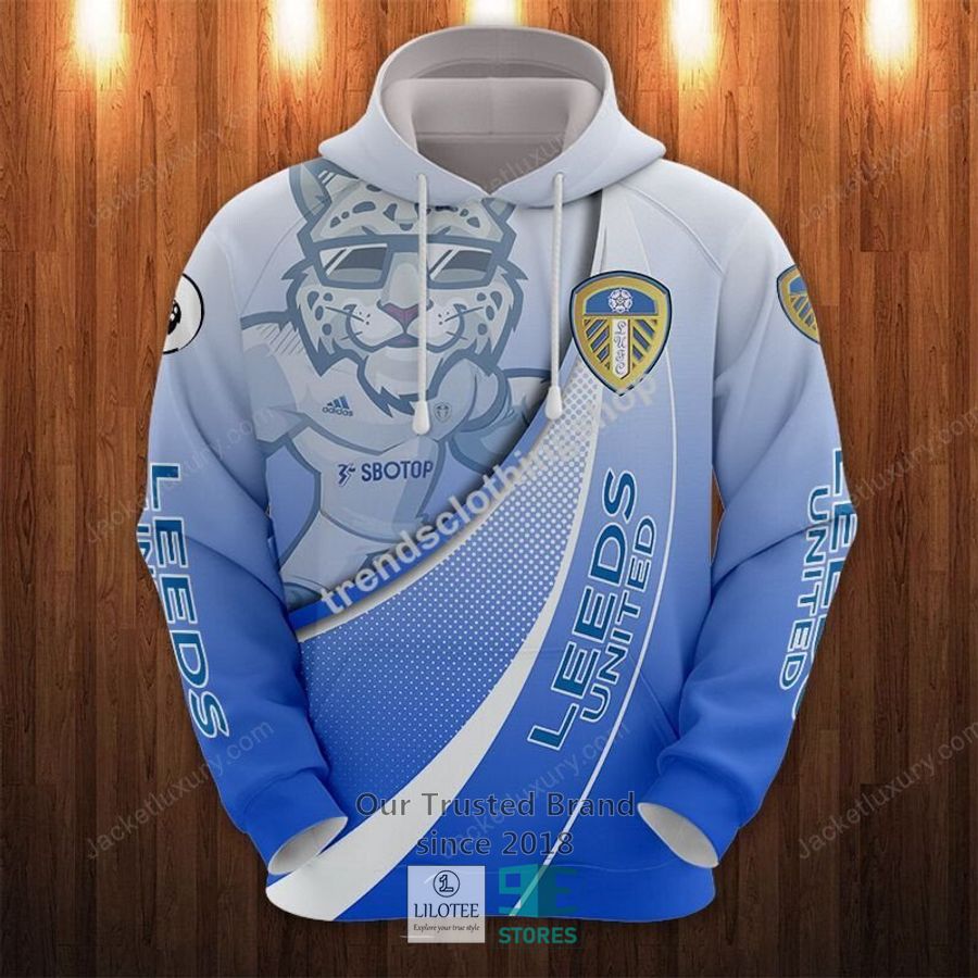 Leeds United F.C Blue Hoodie, Bomber Jacket 20