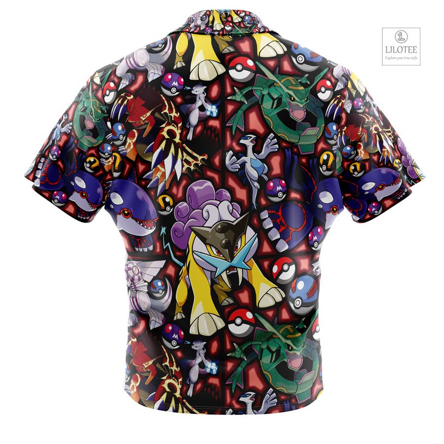 Legendary Pokemon Short Sleeve Hawaiian Shirt 3