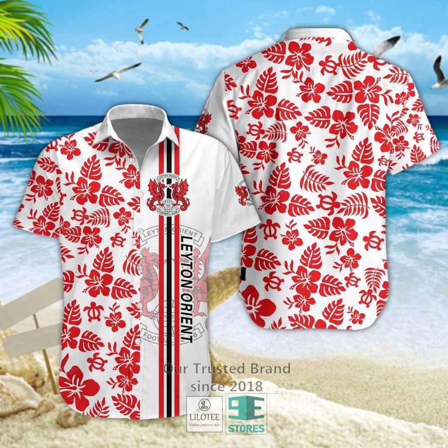 Leyton Orient Hibicus Hawaiian Shirt 4