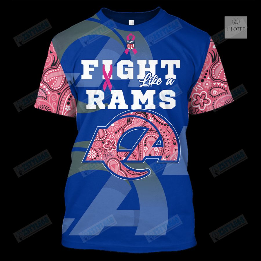 Los Angeles Rams Breast Cancer Awareness 3D Hoodie, Shirt 18
