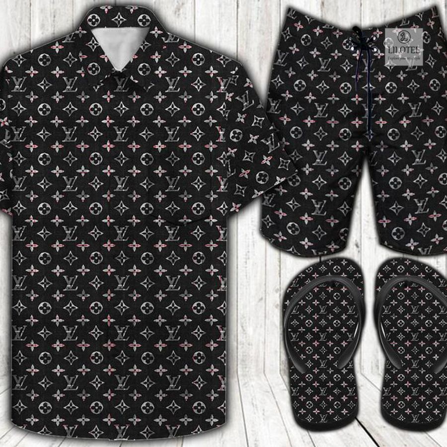 Louis Vuitton Black Luxury Hawaiian shirt, short 11