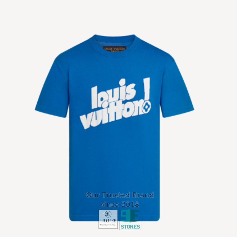 Louis Vuitton Blue 3D T-Shirt 5